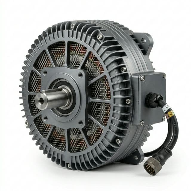 10 kW class axial flux generator assembly